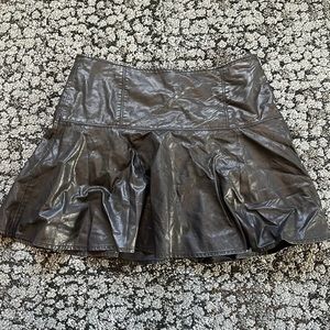 Free people leather skirt